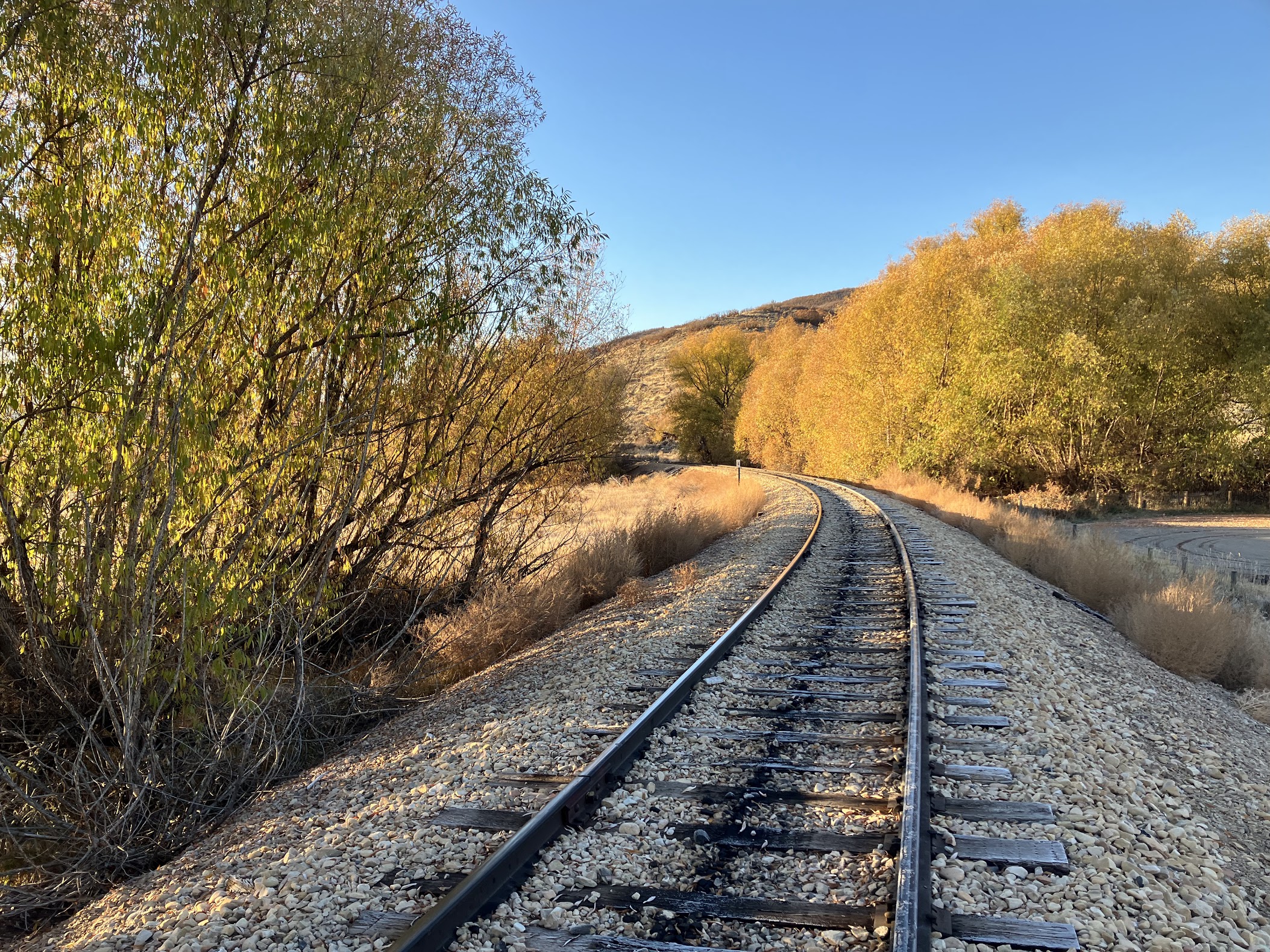 Fall Railroad Tracks